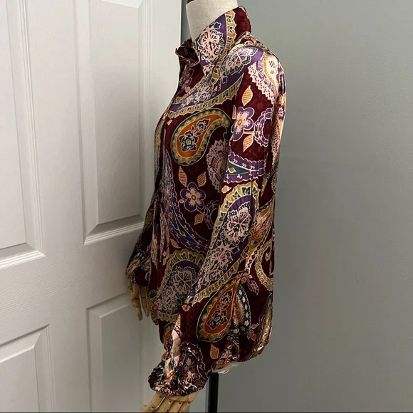 Jack Winter Funky Disco Paisley Vintage Shirt Size M - Picture 11 of 14